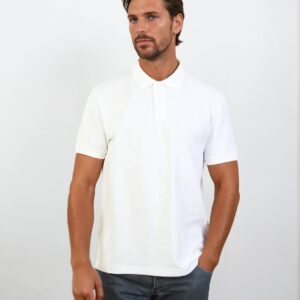 unisex poly cotton stretch polo (print)