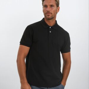 unisex poly cotton stretch polo (print)